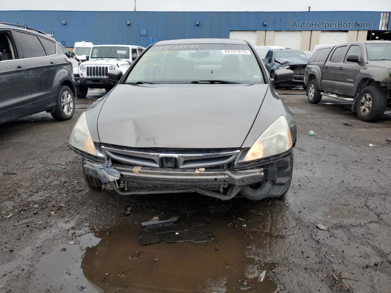 2007 Honda Accord Ex Gray vin: 1HGCM56877A078888