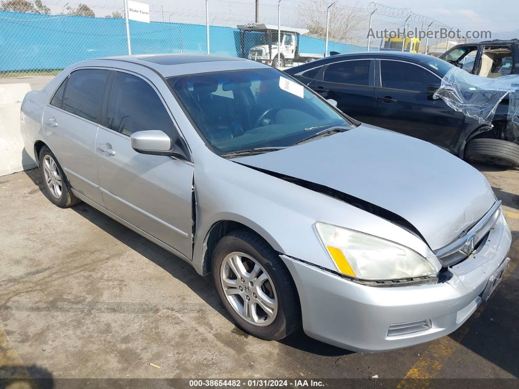 2007 Honda Accord 2.4 Ex Silver vin: 1HGCM56877A177548