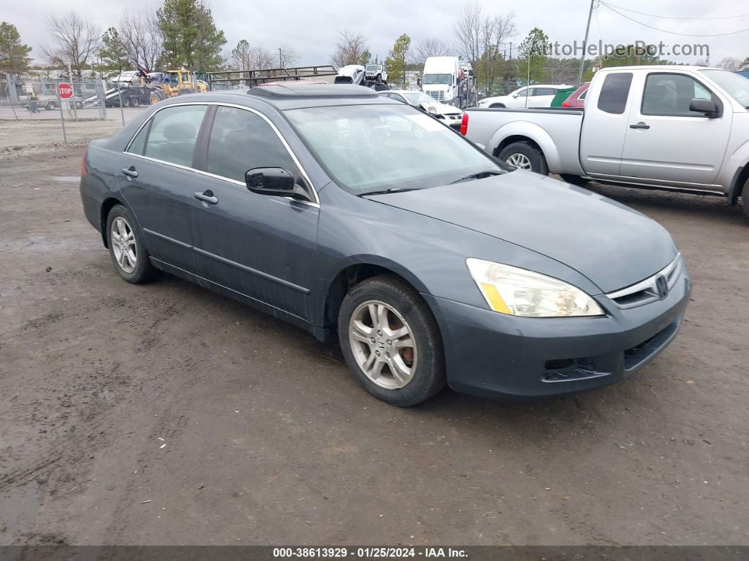 2007 Honda Accord 2.4 Ex Gray vin: 1HGCM56877A194060