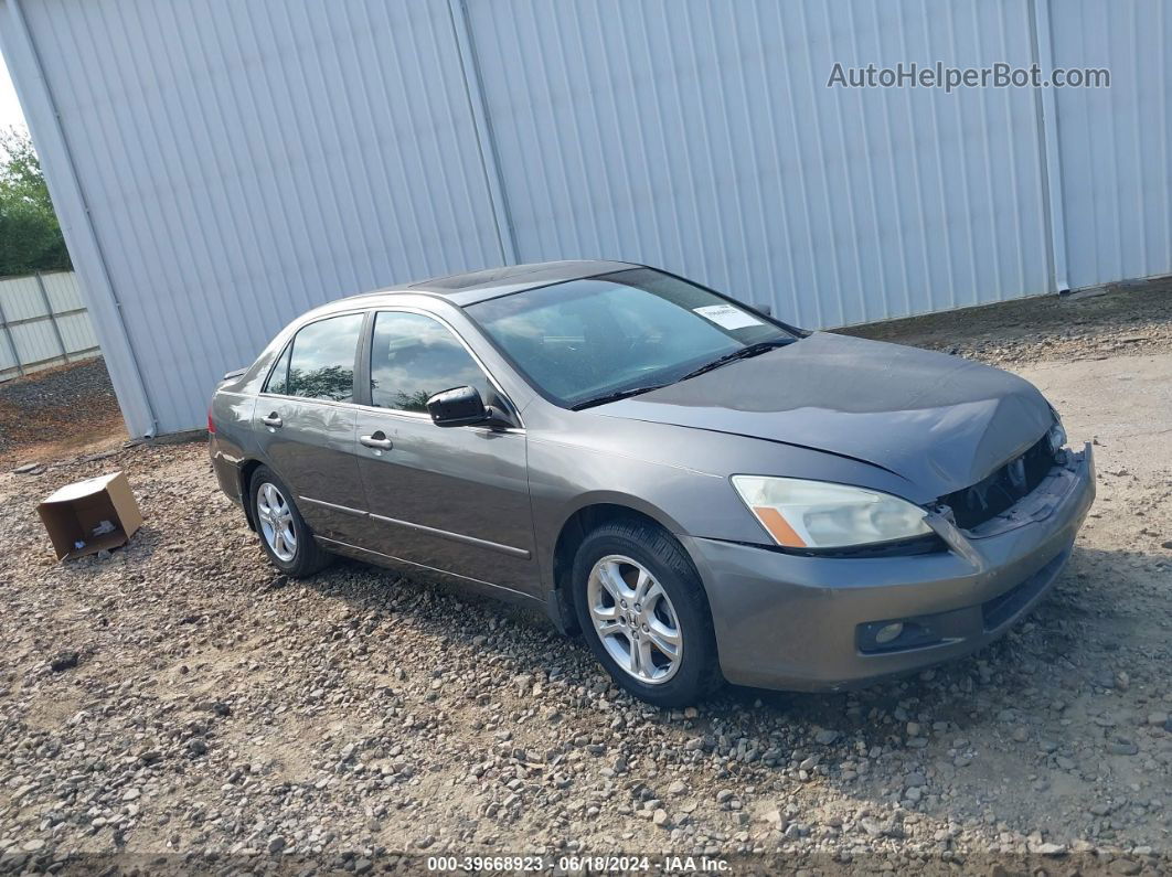 2007 Honda Accord 2.4 Ex Gray vin: 1HGCM56887A007778