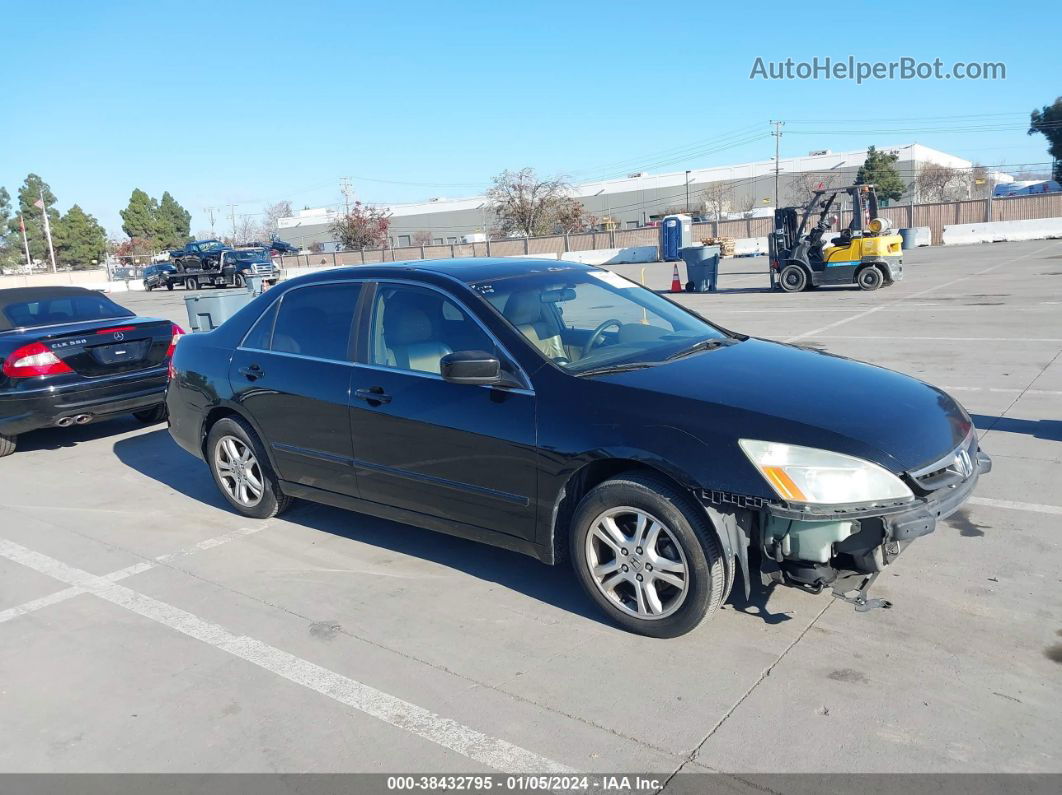 2007 Honda Accord 2.4 Ex Черный vin: 1HGCM56887A058987