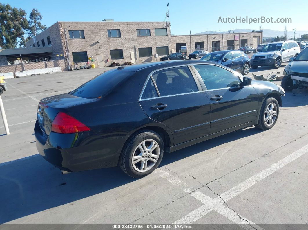 2007 Honda Accord 2.4 Ex Черный vin: 1HGCM56887A058987