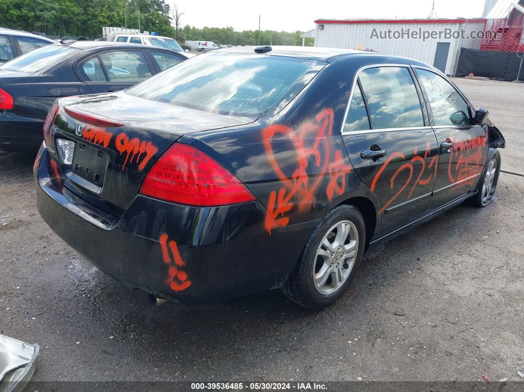 2007 Honda Accord 2.4 Ex Black vin: 1HGCM56887A082335