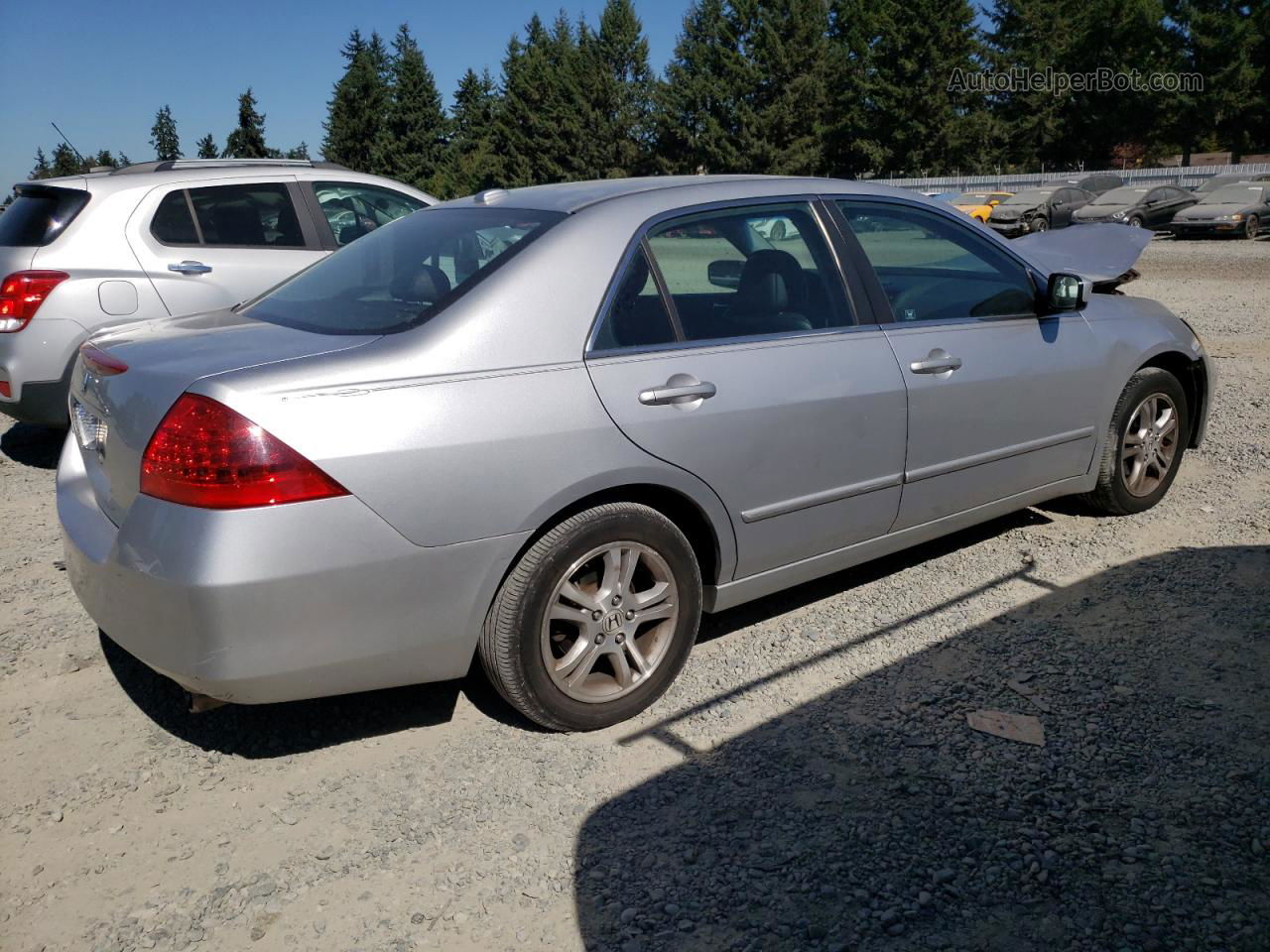 2007 Honda Accord Ex Silver vin: 1HGCM56887A109498