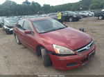 2007 Honda Accord Sdn Ex-l Red vin: 1HGCM56887A125751