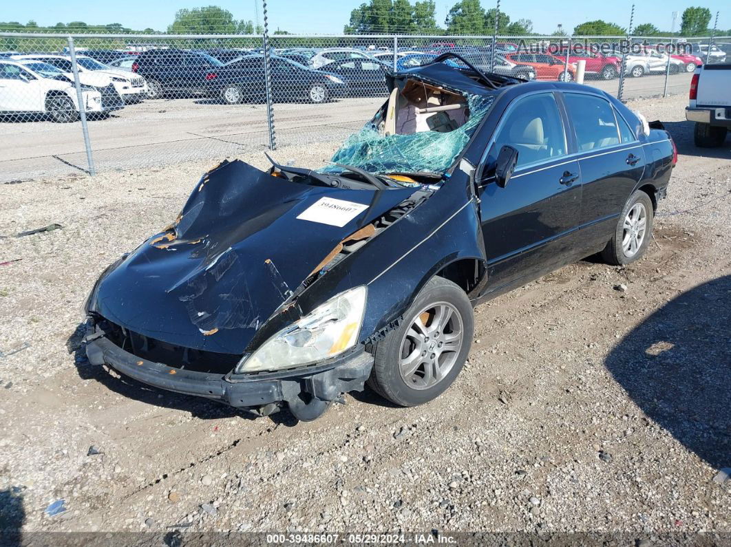 2007 Honda Accord 2.4 Ex Black vin: 1HGCM56887A146308