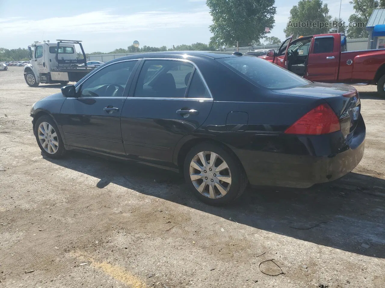 2007 Honda Accord Ex Black vin: 1HGCM56887A213621