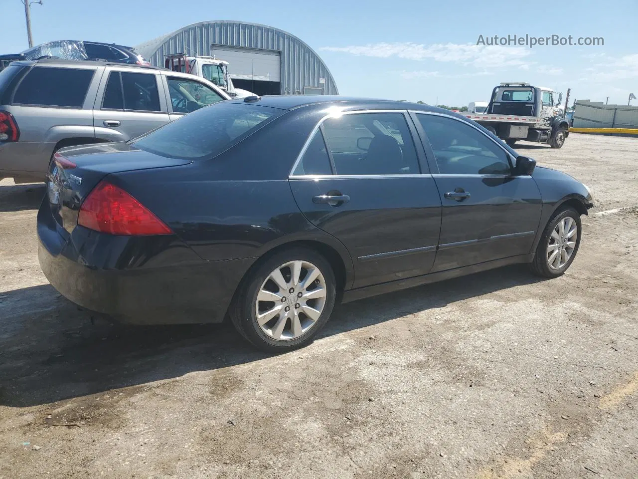 2007 Honda Accord Ex Black vin: 1HGCM56887A213621