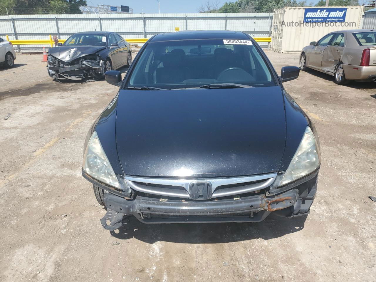 2007 Honda Accord Ex Black vin: 1HGCM56887A213621