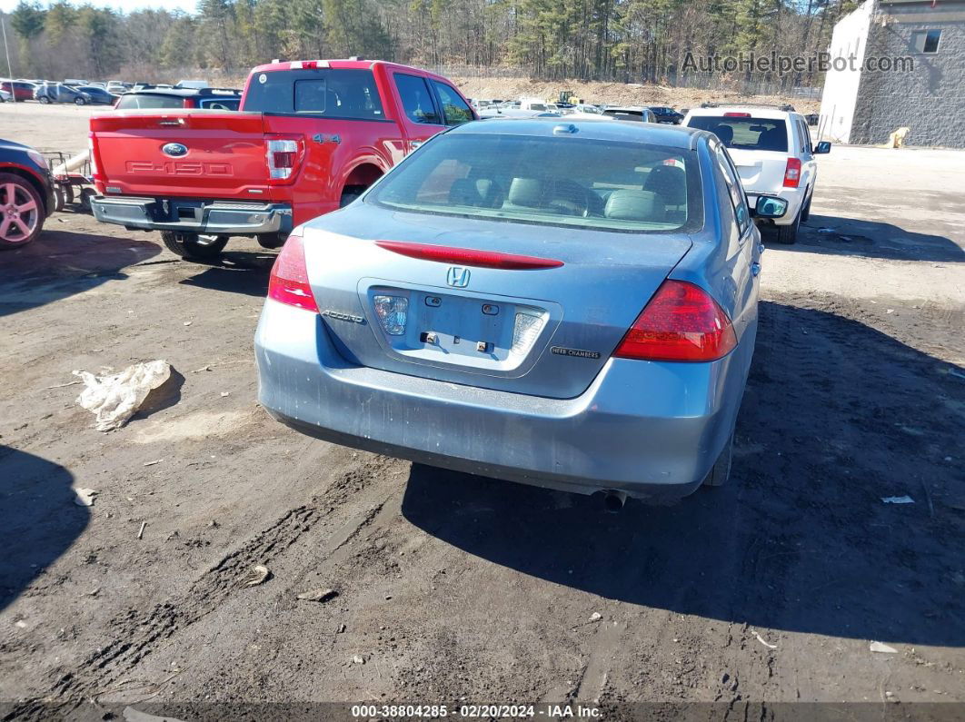 2007 Honda Accord 2.4 Ex Blue vin: 1HGCM56897A010575