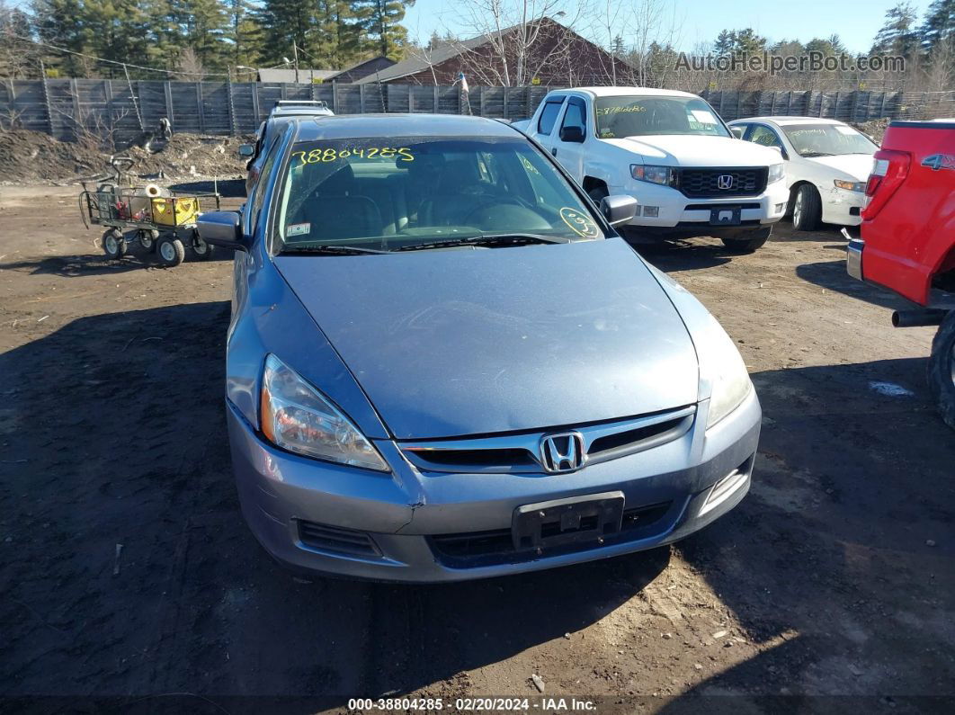 2007 Honda Accord 2.4 Ex Blue vin: 1HGCM56897A010575