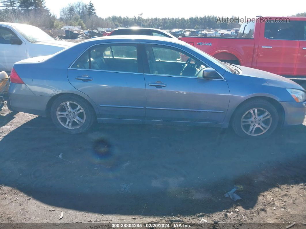 2007 Honda Accord 2.4 Ex Blue vin: 1HGCM56897A010575