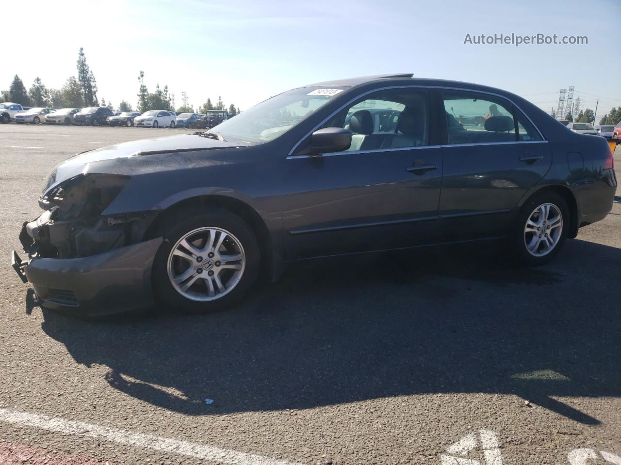 2007 Honda Accord Ex Charcoal vin: 1HGCM56897A057380