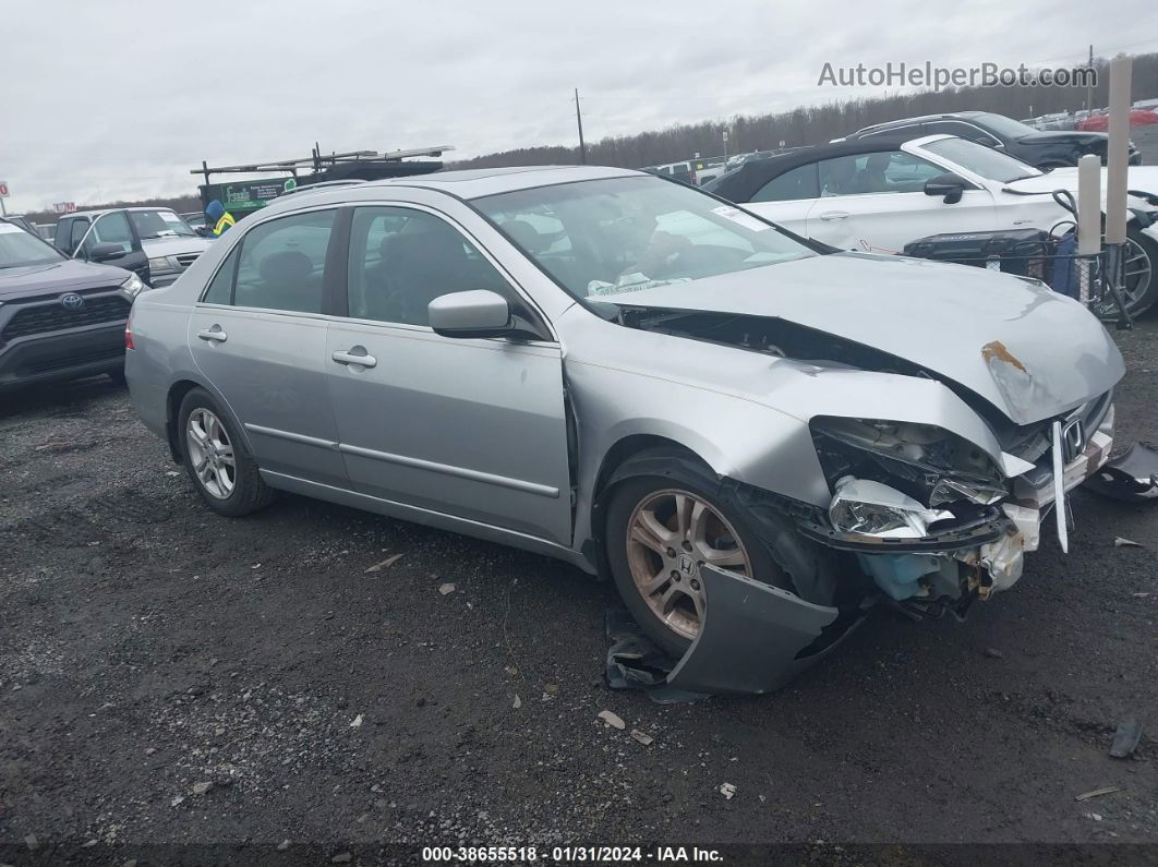 2007 Honda Accord 2.4 Ex Silver vin: 1HGCM56897A167653