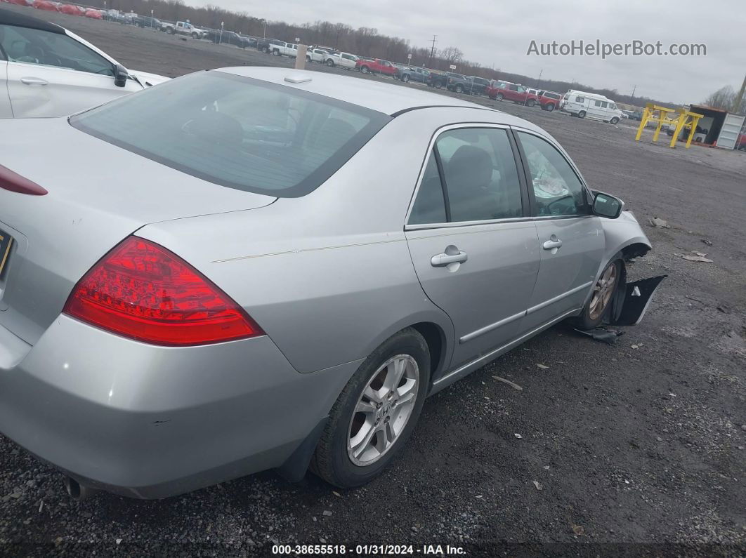 2007 Honda Accord 2.4 Ex Silver vin: 1HGCM56897A167653