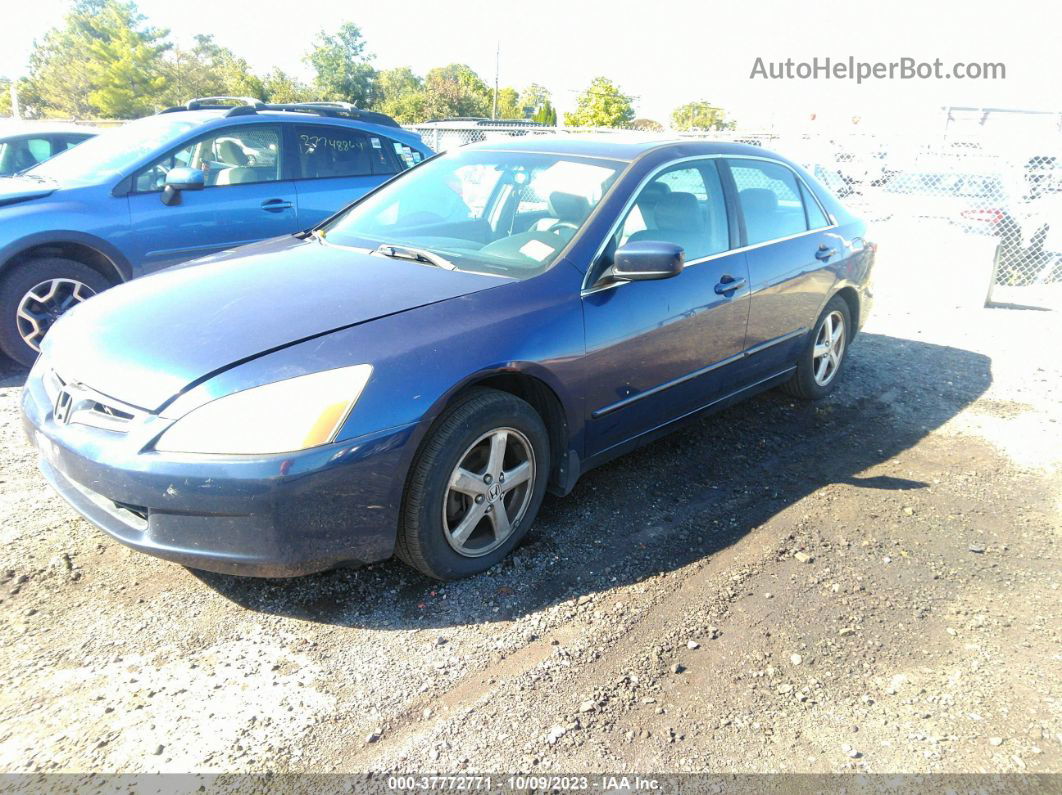 2005 Honda Accord Sdn Ex-l Blue vin: 1HGCM568X5A016124