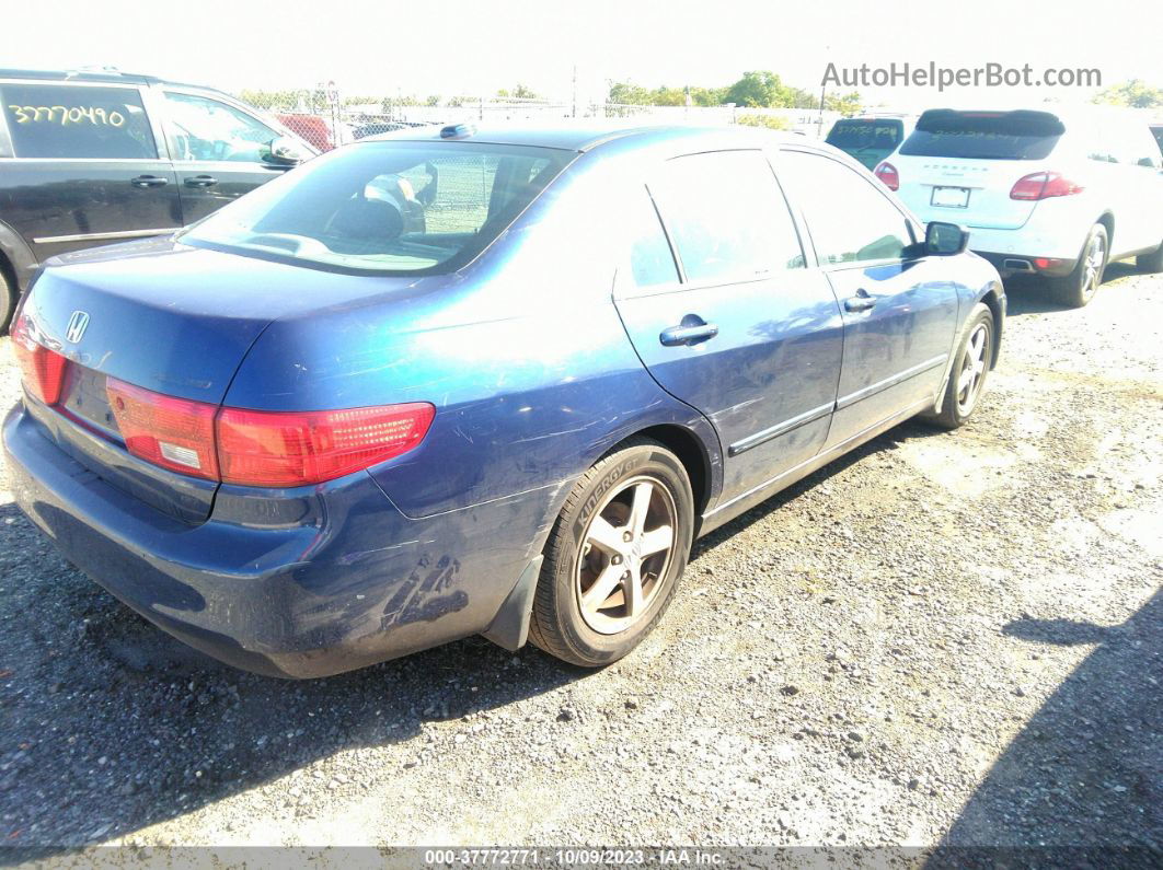 2005 Honda Accord Sdn Ex-l Blue vin: 1HGCM568X5A016124