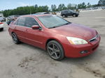 2007 Honda Accord Ex Burgundy vin: 1HGCM568X7A006146