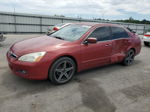 2007 Honda Accord Ex Burgundy vin: 1HGCM568X7A006146