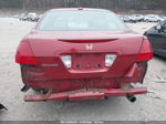 2007 Honda Accord 2.4 Ex Красный vin: 1HGCM568X7A051152