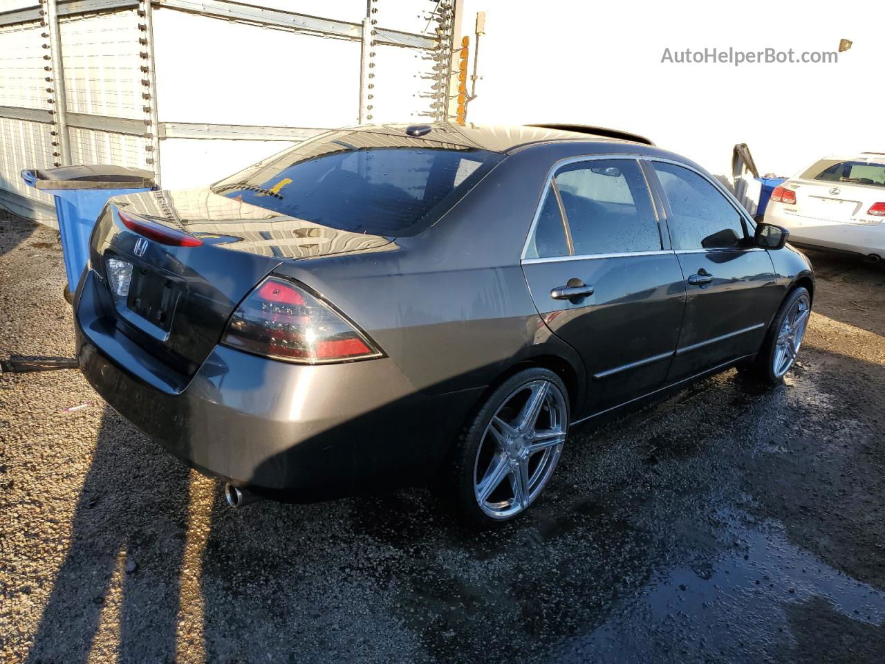 2007 Honda Accord Ex Charcoal vin: 1HGCM568X7A093868