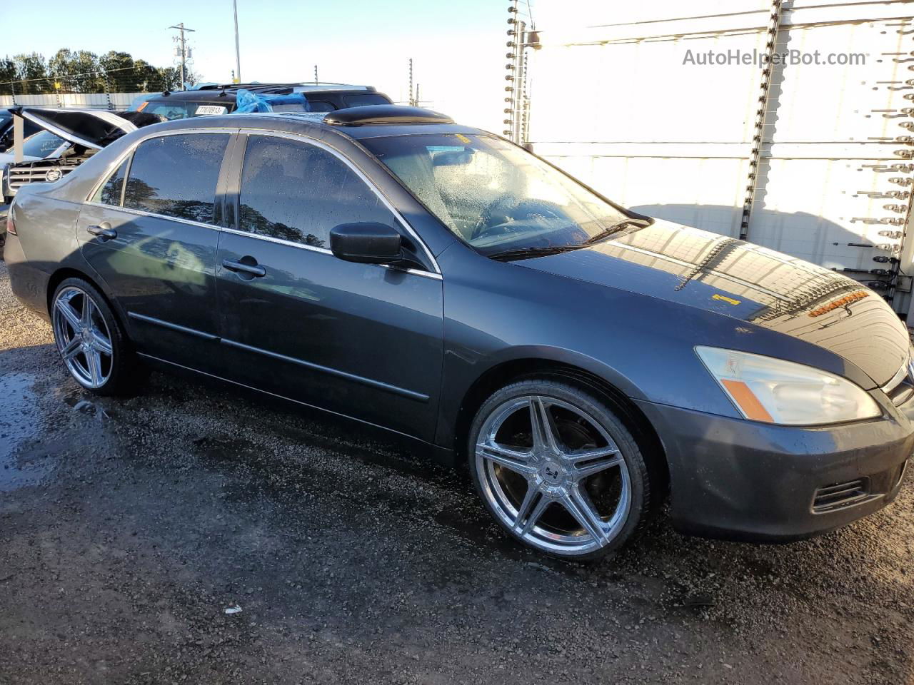 2007 Honda Accord Ex Charcoal vin: 1HGCM568X7A093868