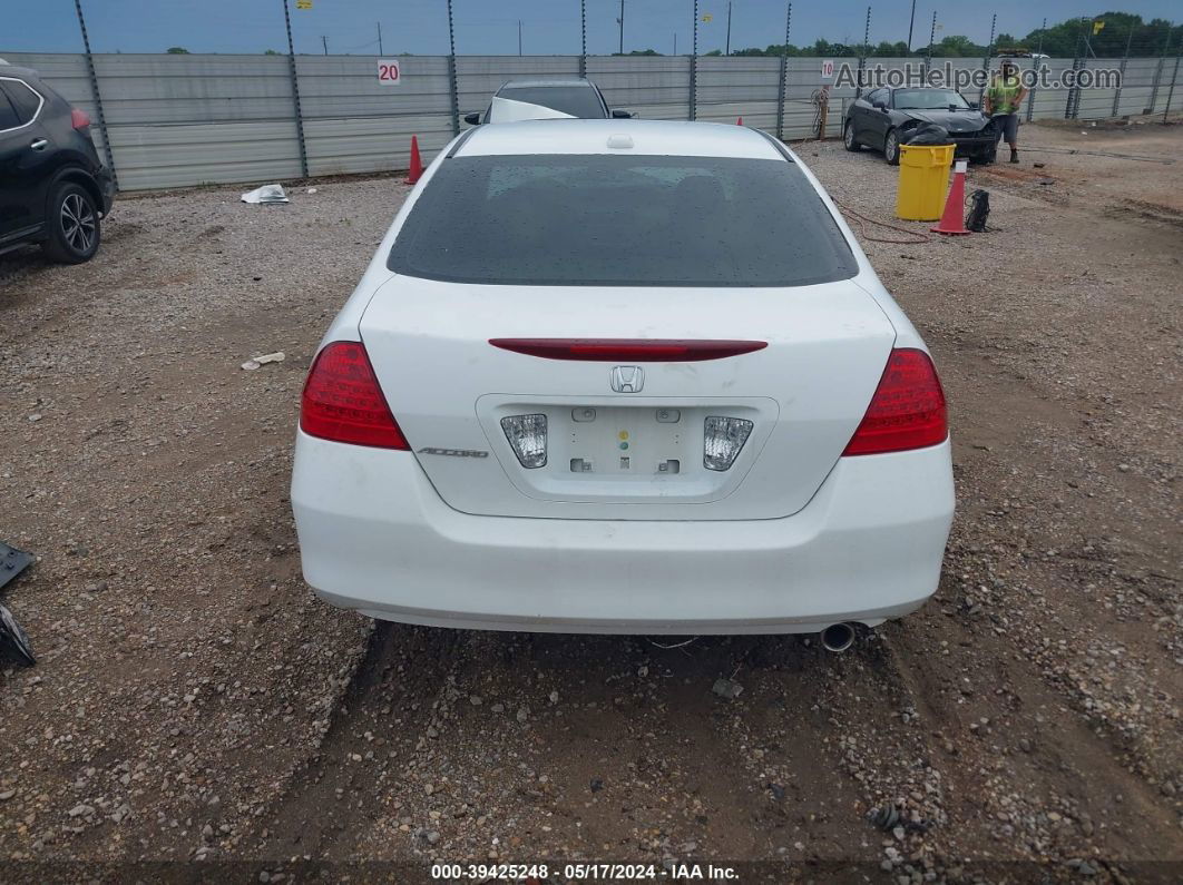 2007 Honda Accord 2.4 Ex Белый vin: 1HGCM568X7A118333