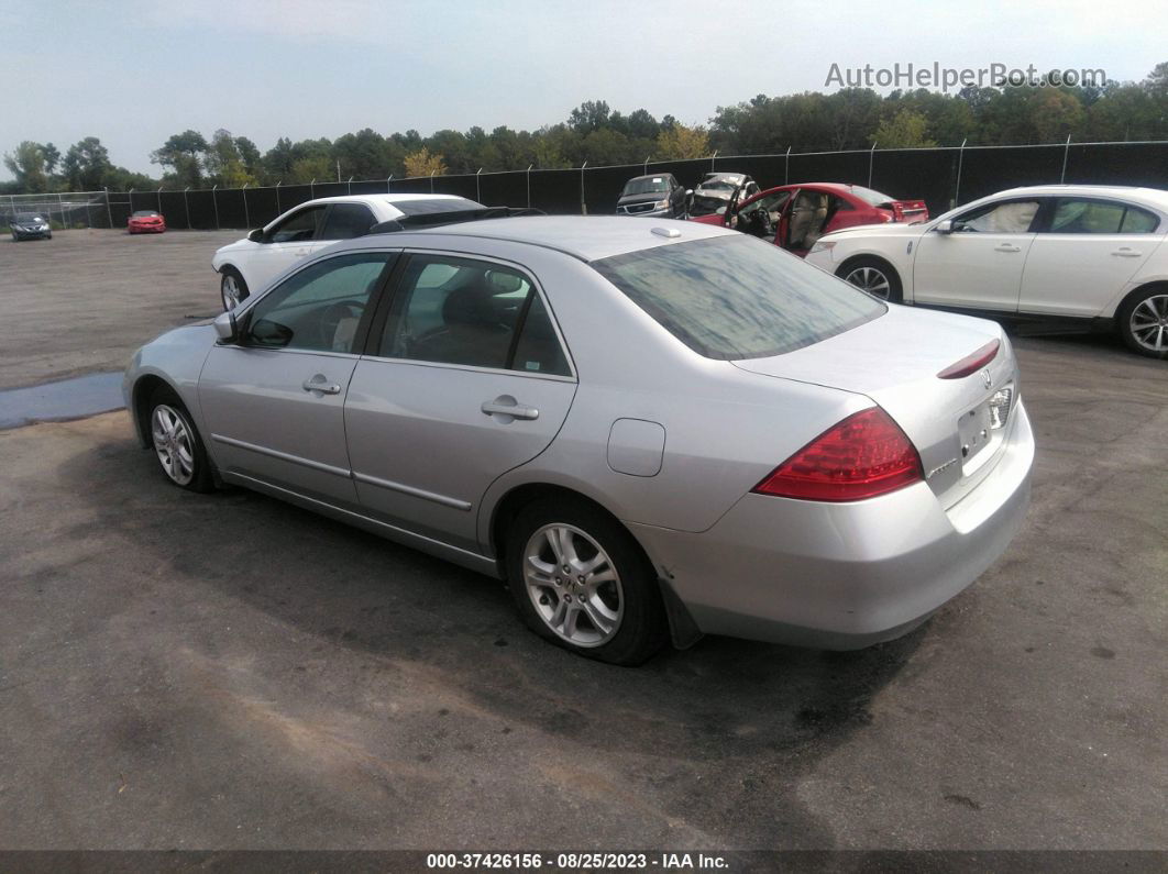 2007 Honda Accord 2.4 Ex Gray vin: 1HGCM568X7A121958