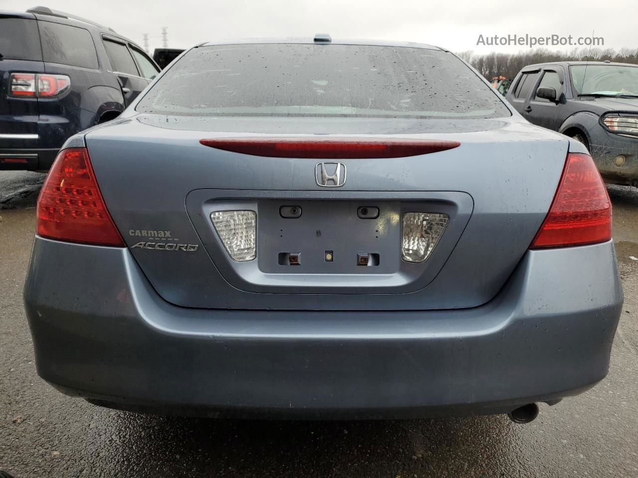 2007 Honda Accord Ex Синий vin: 1HGCM568X7A166821