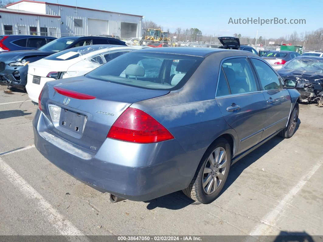 2007 Honda Accord 3.0 Se Blue vin: 1HGCM66407A067086