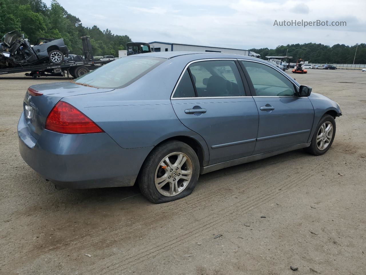 2007 Honda Accord Se Turquoise vin: 1HGCM66417A066111