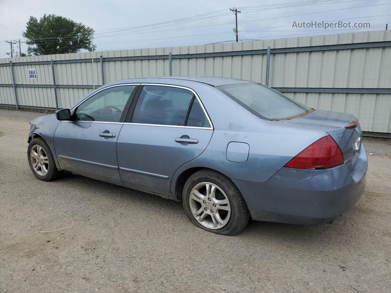 2007 Honda Accord Se Бирюзовый vin: 1HGCM66417A066111