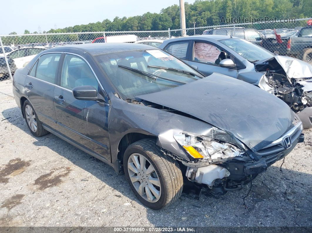 2007 Honda Accord Sdn Lx Se Gray vin: 1HGCM66417A085564