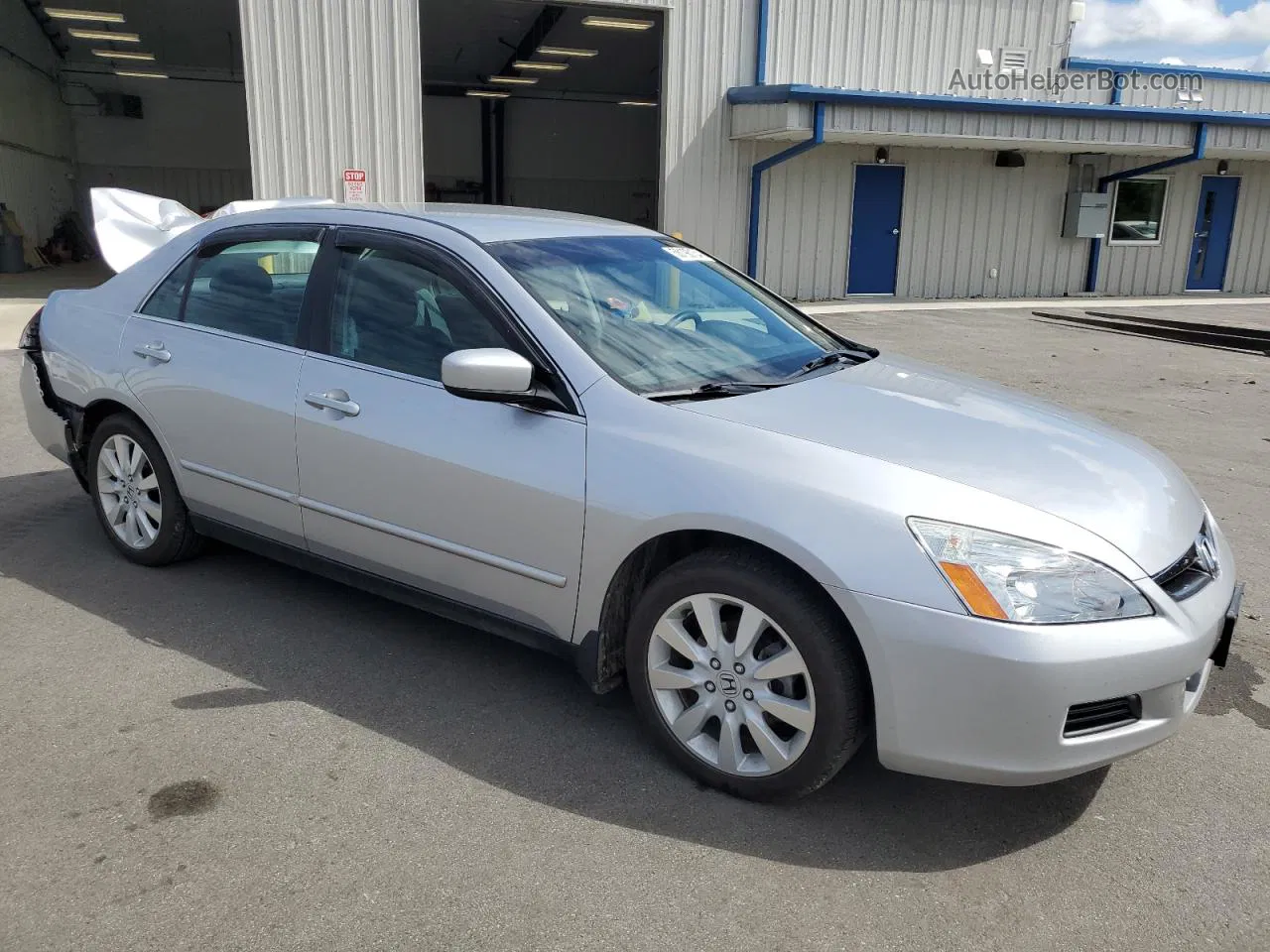 2007 Honda Accord Se Silver vin: 1HGCM66427A050497