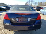 2007 Honda Accord Se Blue vin: 1HGCM66427A099831