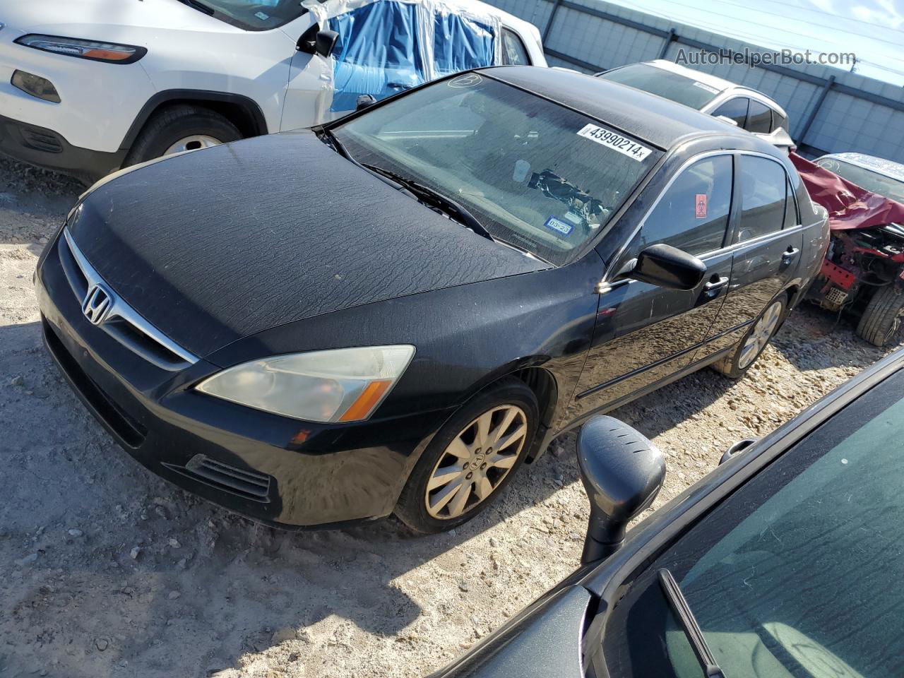 2007 Honda Accord Se Черный vin: 1HGCM66427A101500