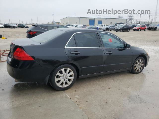 2007 Honda Accord Se Black vin: 1HGCM66427A101500