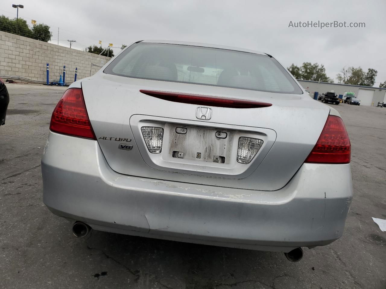 2007 Honda Accord Se Silver vin: 1HGCM66427A102484