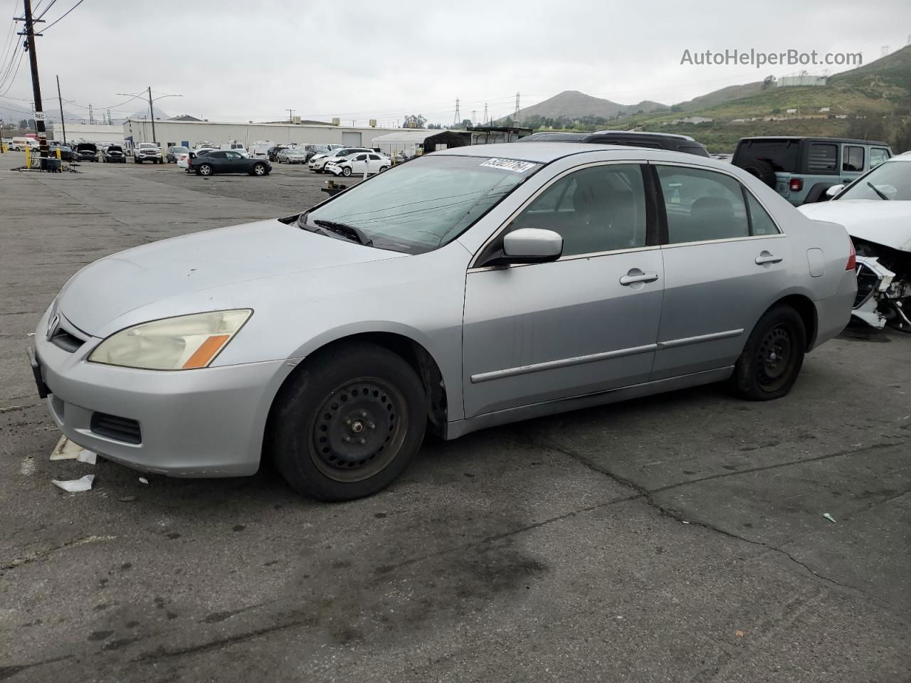 2007 Honda Accord Se Silver vin: 1HGCM66427A102484