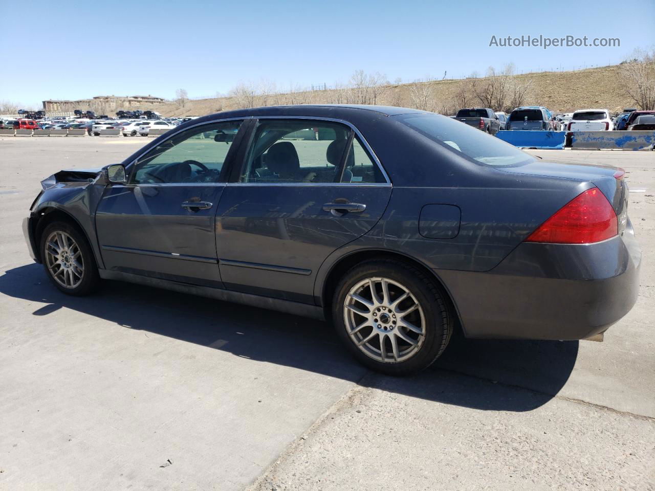 2007 Honda Accord Se Gray vin: 1HGCM66447A051778