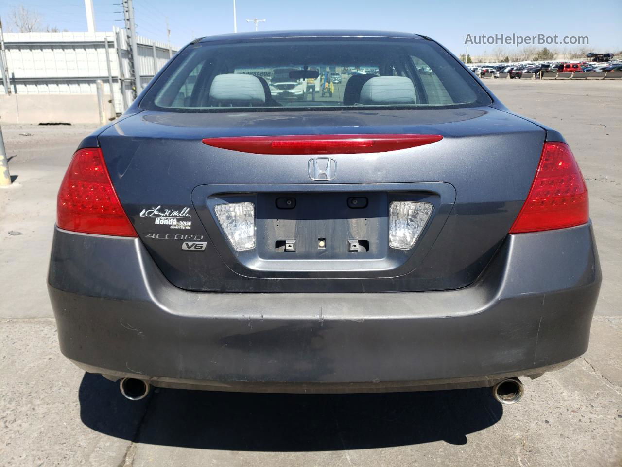 2007 Honda Accord Se Серый vin: 1HGCM66447A051778