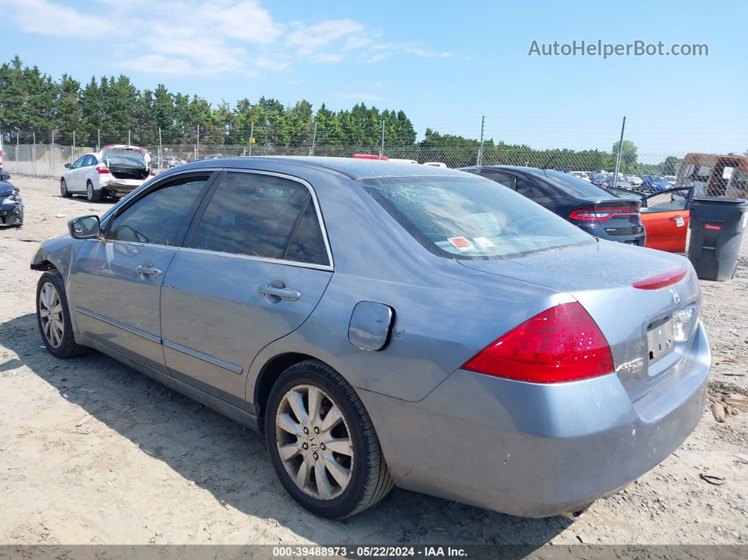 2007 Honda Accord 3.0 Se Blue vin: 1HGCM66457A093148