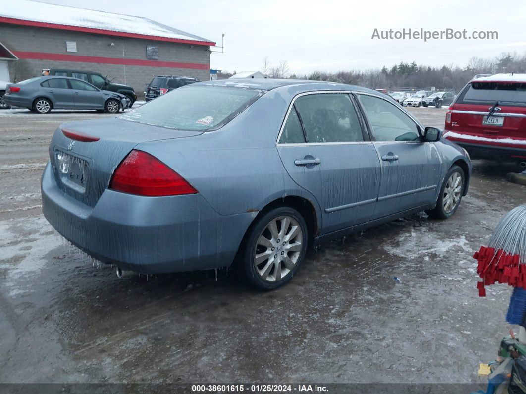 2007 Honda Accord 3.0 Se Light Blue vin: 1HGCM66467A014005