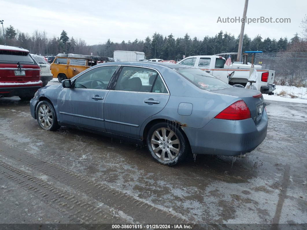 2007 Honda Accord 3.0 Se Light Blue vin: 1HGCM66467A014005