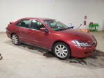 2007 Honda Accord Se Бордовый vin: 1HGCM66467A057419