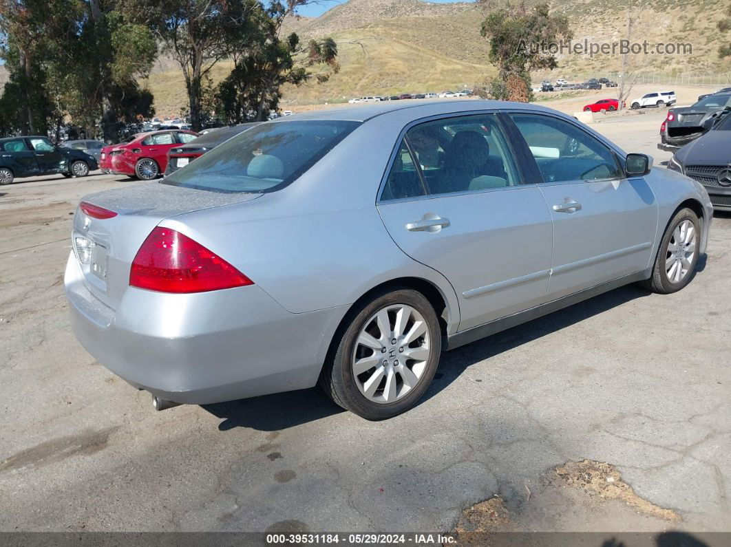 2007 Honda Accord 3.0 Se Silver vin: 1HGCM66487A022932