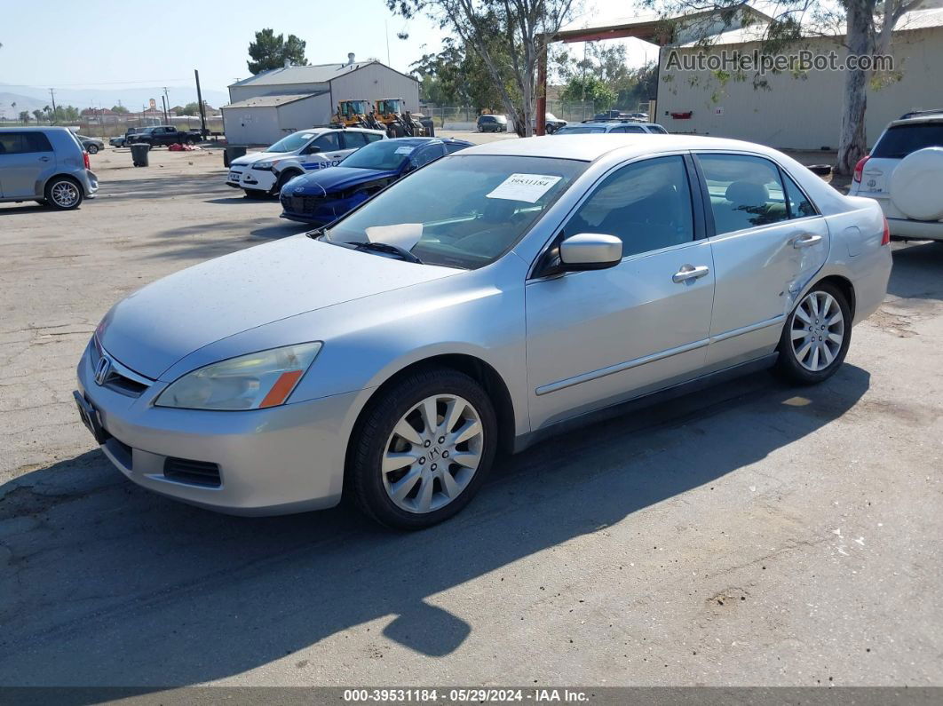 2007 Honda Accord 3.0 Se Silver vin: 1HGCM66487A022932