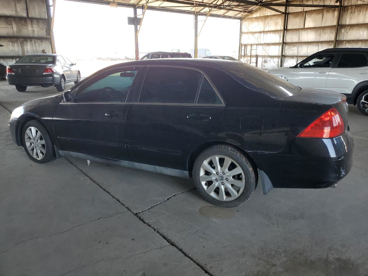 2007 Honda Accord Se Black vin: 1HGCM66487A030447