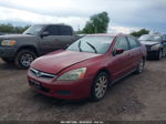 2007 Honda Accord 3.0 Se Burgundy vin: 1HGCM66487A050133