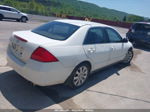 2007 Honda Accord 3.0 Se White vin: 1HGCM66487A062413